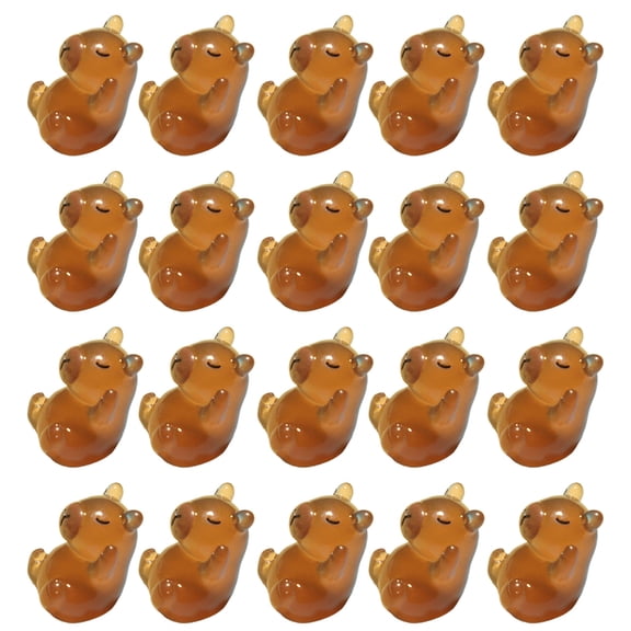 Glowing In Dark Capybara Resin Figurine For Home Decoration And Office