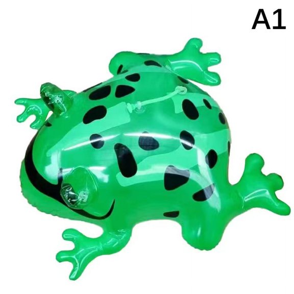 Glowing Inflatable Green Bouncing Frog Toad Ballon Jungle Animal Toy Funny Kids Party Gift Birthday Wedding Decoration