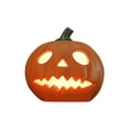 thumbnail image 1 of Glowing Jack O Lantern Decoration with Classic Carved Face, 1-Piece, Orange, for Halloween Porch Display, 1 of 3
