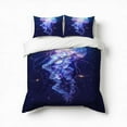 thumbnail image 1 of Glowing Jellyfish Floating In Sea Bedding Set 3 Pcs Soft Microfiber Quilt Cover For Bedroom Decor, Comforter Cover With 2 Pillowcase, 1 of 5