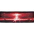 thumbnail image 1 of Glowing Lightning Curtain Valance for Windows, Rod Pocket Valance Window Treatments 1 Panel Short Curtains for Kitchen Windows Bathroom Bedroom 54 x 18 inch Home Decor, 1 of 6