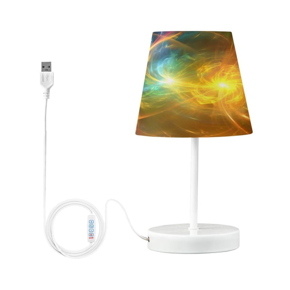 Glowing Lights and Swirls Desk Lamp LED Table Nightstand Lamps with 3 Color Temperatures for Home Bedroom Living Room Decor 6x11