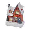 thumbnail image 1 of Glowing Little Christmas Village House Vintage Christmas Decoration Santa Houses Tabletop Decor Christmas Mini Resin House Statue Electronic Component Chic, 1 of 6