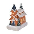 thumbnail image 1 of Glowing Little Christmas Village House Vintage Christmas Decoration Santa Houses Tabletop Decor Christmas Mini Resin House Statue Electronic Component Chic, 1 of 6