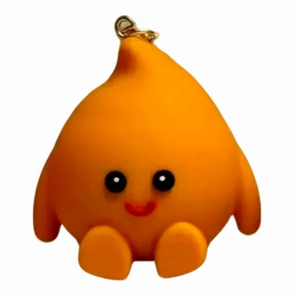 Glowing Little Fire Elf Keychain Unique Key Holder Hanging Accessories PVC Texture Suitable for Couples and Friend