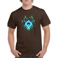 thumbnail image 1 of Glowing Neon Fox Mask T-Shirt Men -Image by Shutterstock, Male 4X-Large, 1 of 4