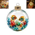 thumbnail image 1 of Glowing Ocean‑Themed Christmas Story Ornament Balls with Warm LED Light, Hanging Ornaments for Christmas Tree, Mantel Decor and Holiday Gifting, 1 of 2