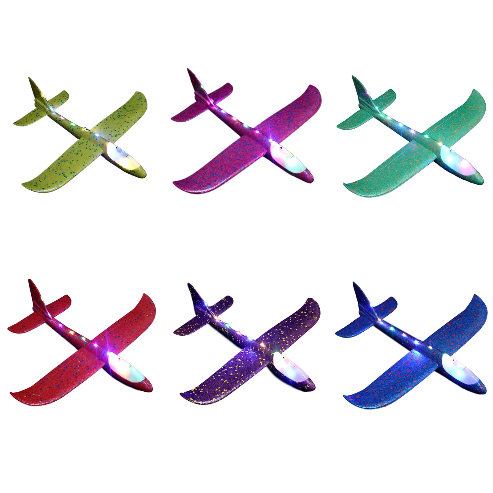 Glowing Plane Toy 3speed Flashing Exquisite Safe Kids LED Lightup