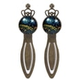 thumbnail image 1 of Glowing Plants Set of 2 Vintage Copper Crown-Shaped Stainless Steel Bookmarks - Reading Accessories Gift for Book Lovers and Readers, 1 of 5