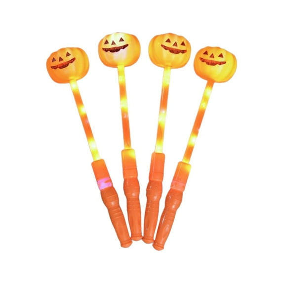 Glowing Pumpkin Costume Glow Stick Party Props Halloween Light Up Glow Sticks for Decorations Halloween Parties Trick Or Treating
