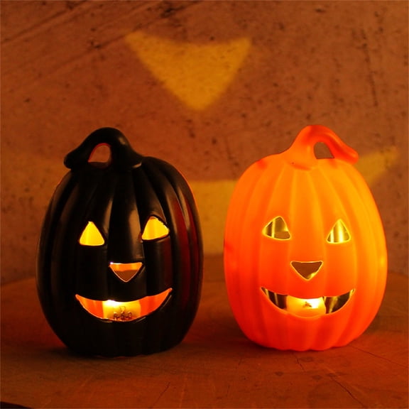 Glowing Pumpkin Lamp Halloween Lights Handheld Pumpkin Bucket Spooky Holiday Decoration