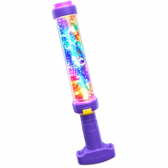 Glowing Rainbow LED Water Blaster, Automatic Electric Water Gun with Multicolor Lights, Pool & Beach Toy