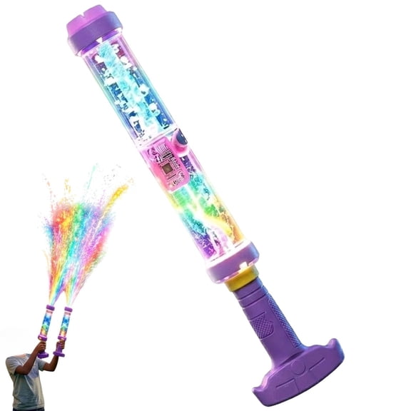 Glowing Rainbow LED Water Blaster, Firework Spray & Light Up, Summer Fun that Pops Like Magic, for Summer Pool Party Outdoor Waters Fight Games