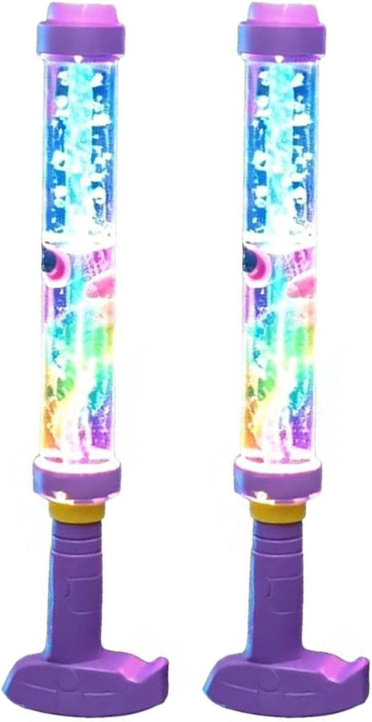 Glowing Rainbow LED Water Blaster, Firework Spray Water Soaker Toys for Pool Party Outdoor Summer Water Games, Easy Fill and Use, Durable Leak