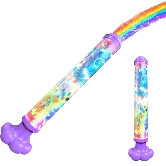 Glowing Rainbow LED Water Blaster, Fireworks Water Gun, Glowing Rainbow Firework Water Blaster: Summer Fun that Pops Like Magic, Light-Up Splash Blasters for Pool Party Outdoor Playing
