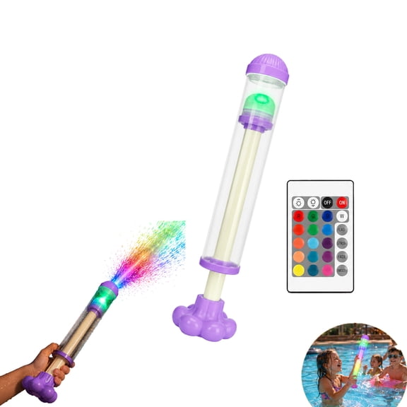 Glowing Rainbow LED Water Blaster - Glowing Rainbow Water Blaster, for Pool Party Outdoor Summer Waters, Summer Fun that Pops Like Magic for Pool Party Outdoor Summer Water Games