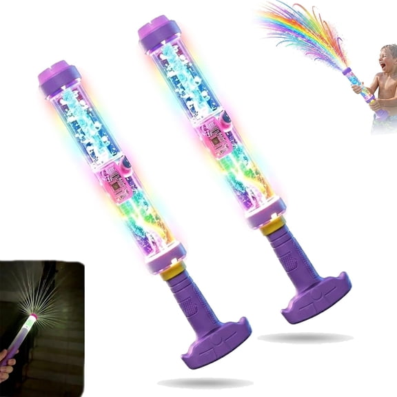 Glowing Rainbow LED Water Blaster – Magic LED Water Gun, Pull‑Out High‑Pressure Rainbow Spray for Pool Party, Backyard, Beach & Summer Outdoor Games
