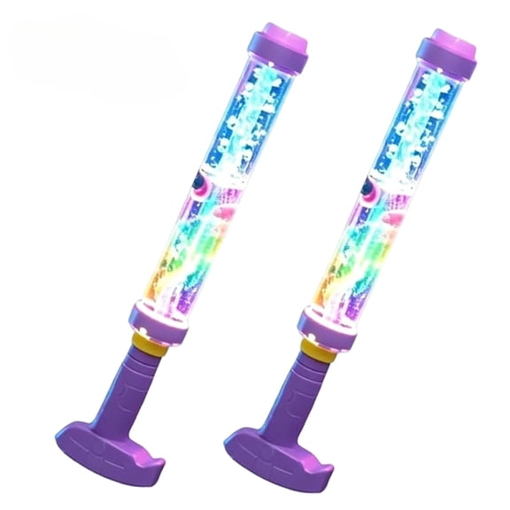 Glowing Rainbow LED Water Blaster, Pull-Push Firework Water Blaster, Summer Fun that Pops Like Magic, Rainbow Water Gun for Pool Party Outdoor Summer Water Games