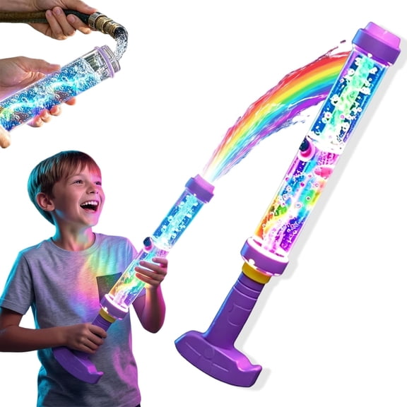 Glowing Rainbow LED Water Blaster, Summer Fun That Pops Like Magic, Suitable for Pool Parties and Outdoor Activities