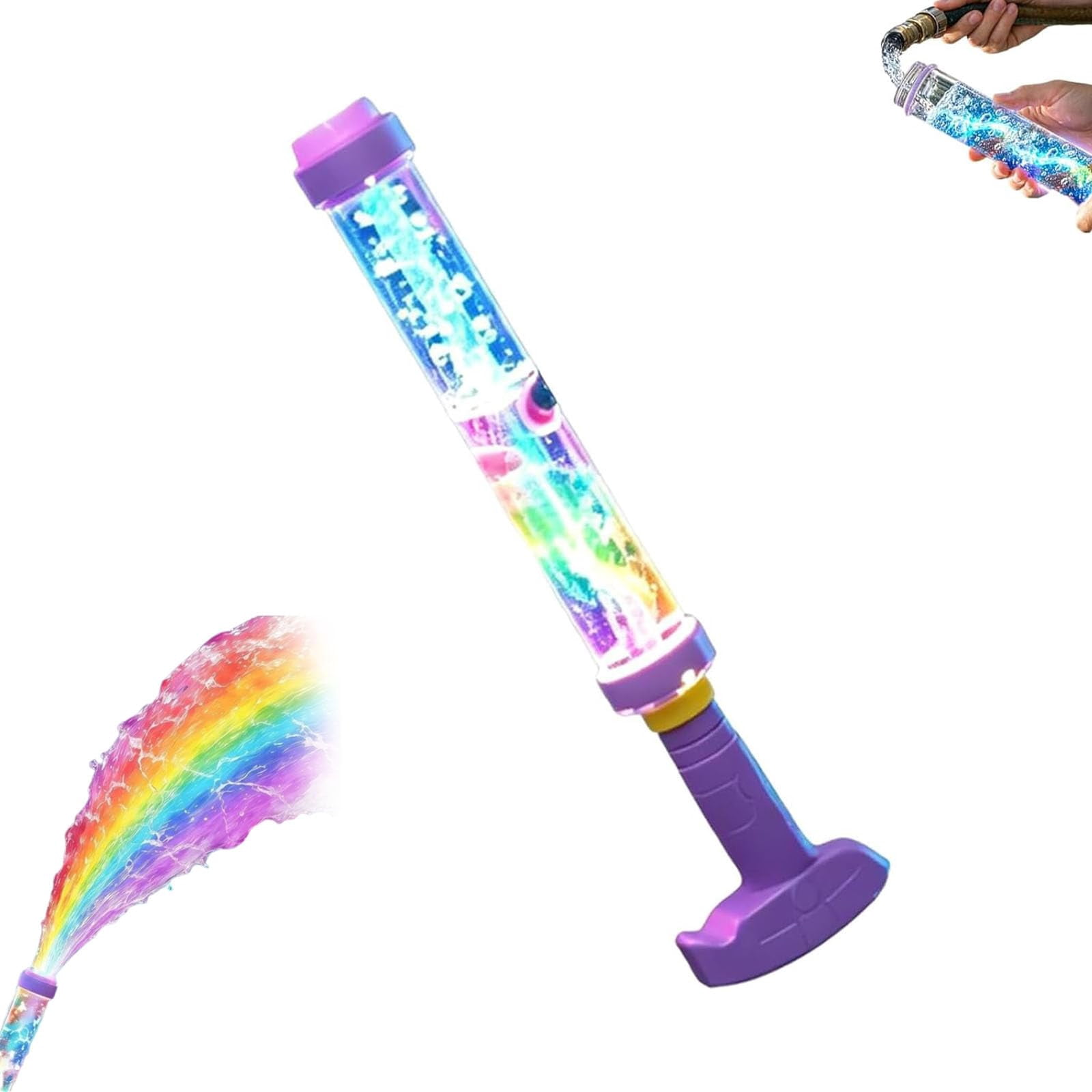 Glowing Rainbow LED Water Blaster, User-Friendly Simple Operation, Sturdy & Practical, Versatile Summer Party Toy