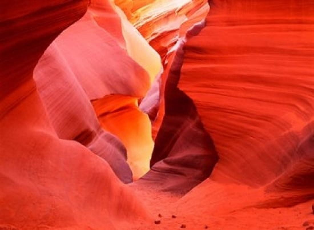 Glowing Sandstone Walls Lower Antelope Canyon Canvas Art - Howie Garber DanitaDelimont (24 x 18)