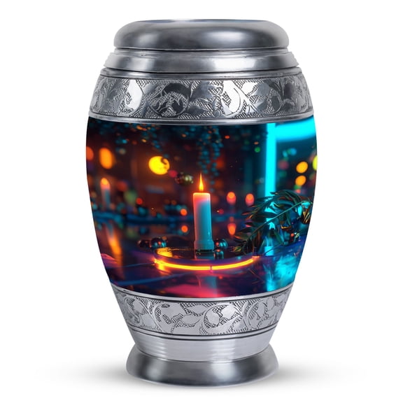 Glowing Serenity Small Urns For Human Ashes Adult - Burial Urns For Cremated Remains - Urn Keepsake - Cremation Urns For Adult Ashes Women - Keepsake Urns (Size -3inch,1PC)