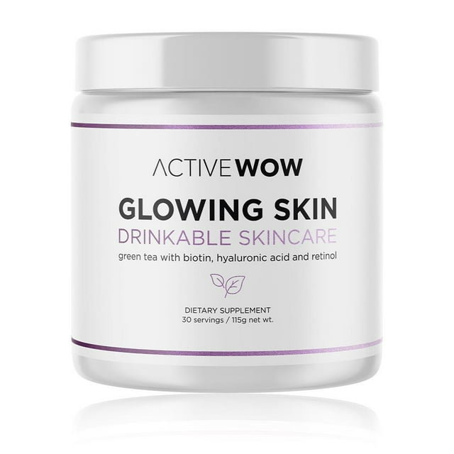 Glowing Skin Drinkable Skincare with Biotin, Hyaluronic Acid and Retinol