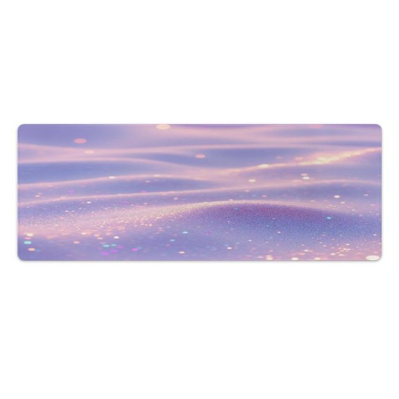 Glowing Sparkle Sand Dunes Kitchen Mats Pvc 2PCS, Non-Slip Kitchen Pvc Mats And Rugs,Cushioned Anti Fatigue Standing Mat for Home