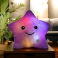 thumbnail image 1 of Glowing Star Pillow, Colorful Soft Plush Pillow Doll, Light Up LED Star Pillow Night Light, Comfortable Cute Throw Pillow Decoration, Pretty Funny Stuffed Animal Star Pillow Gift, 22cm, 1 of 5