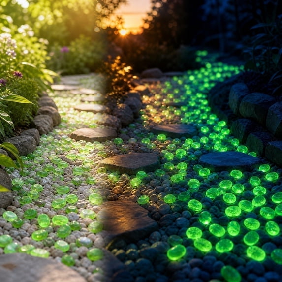 Glowing Starfish Aquarium Rocks - Self Illuminating Fish Tank Substrate for Nighttime Effect - Safe Non Toxic Luminous Stones for Pond & Landscape Design