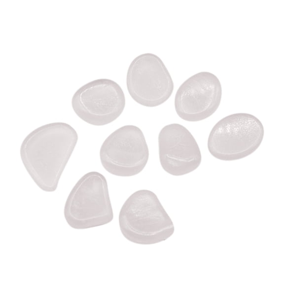 Non Radioactive Glowing Garden Stones Decorative Resin Pebbles for Walkway Fish Tank and Outdoor 100PCS