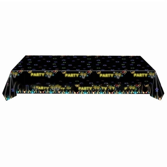 Glowing Tableware for Birthday Disposable Paper Plates/Cups/Napkin/Tablecloth Biodegradable Dinnerwares Accessories