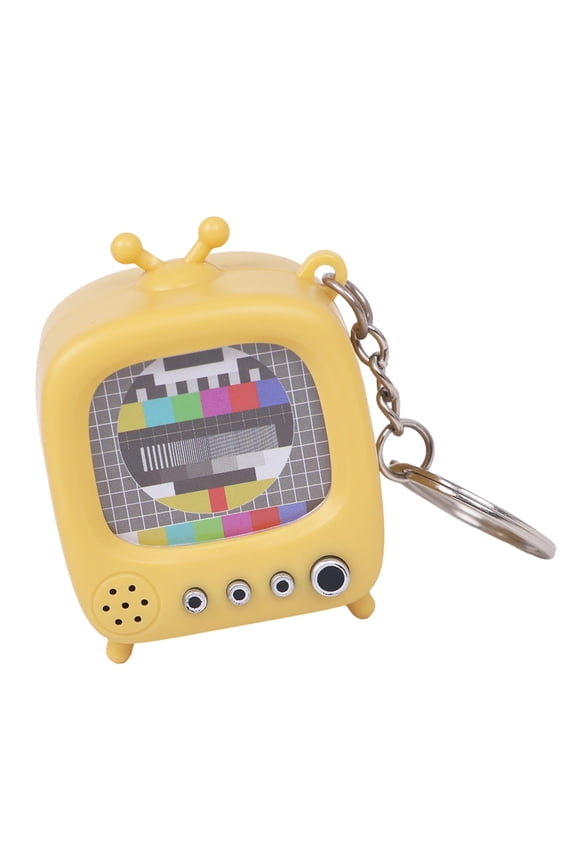 Glowing Talking Classical Televisions Keychain Compact Retro Styles Key Holder Gift For Friend Family