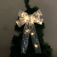 thumbnail image 1 of Glowing Transparent Ribbon Bow for Christmas Tree, Light-Up Hanging Accessory for Festive Nighttime Display A, 1 of 6