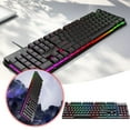 Glowing Wired Gaming Keyboard With Chicken Dinner Key For PC USB