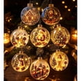 thumbnail image 1 of Glowing Xmas Story Ornament, Mini Scene, Warm LED Keepsake | Light-up Christmas Story Ornament with Cozy Mini Scene and Warm LED Keepsake for Tree, Mantel and Home Decor, 1PC C, 1 of 6