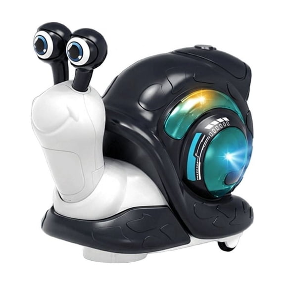 Glowing and Music Playing Crawling Snail, 2026 New Auto Moving Interactive Snail Play Dancing Musical