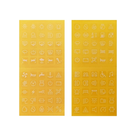 Glowing in Dark Stickers for Rocker Switches Lenses Transparent Design for Light Transmission Flame Retardant PVC