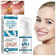 Glowlia Denture Cleaner Oral Cleaning Care Fresh Breath Removing Stains Dentures Cleaning Teeth Teeth 30ml Teeth Care Items Pro Wax 100 Beads ning Tooth Paste Flossing Sticks Electrical Toothbrush