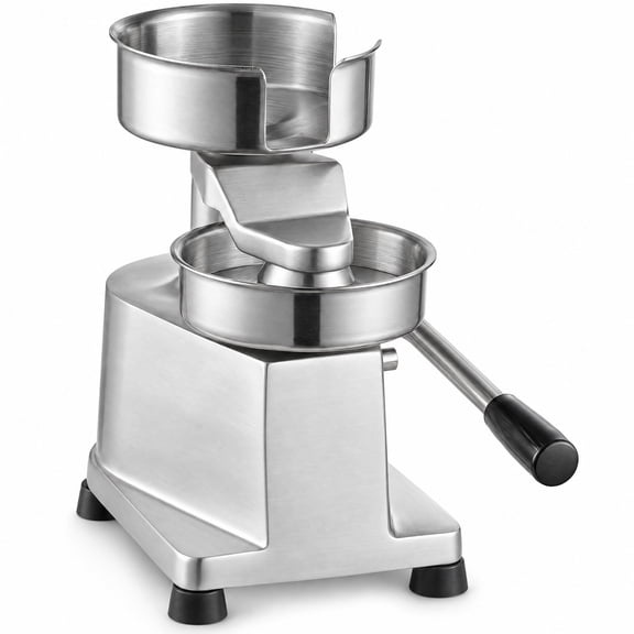 Glownary 1/2 lb 5 Inch Hamburger Patty Molding Press with Handle, Aluminum Stainless Steel, Manual, Countertop