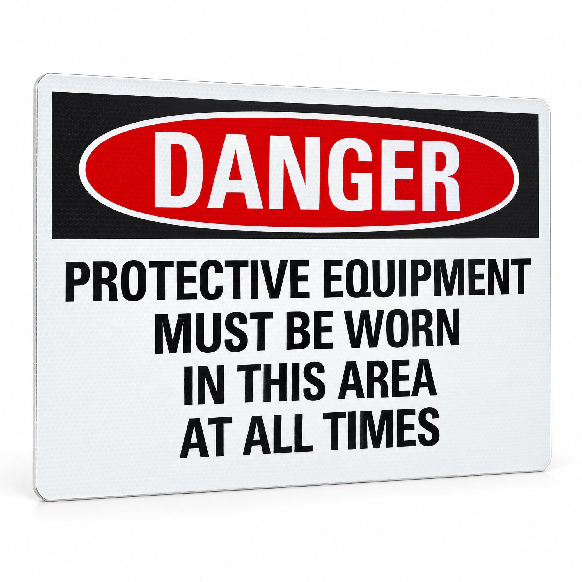 Glownary 14 x 10 Inch Engineer Grade Reflective Aluminum Danger ...
