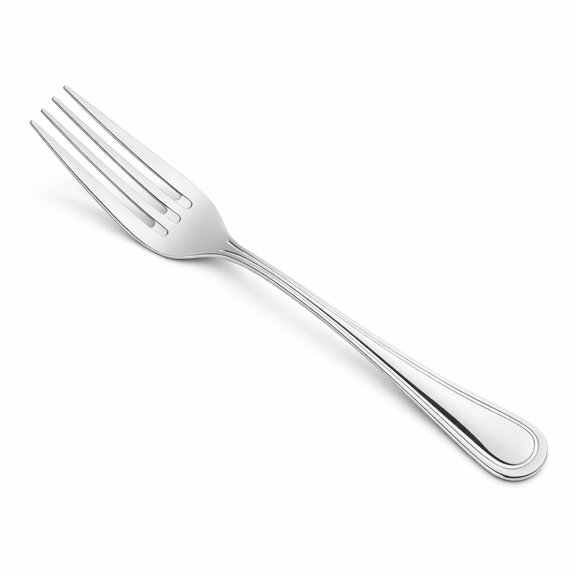 Glownary 18/8 Stainless Steel European Table Fork, 8 1/4 Inches, Extra Heavy Weight, Mirrored Finish, Silver, 12 Pack