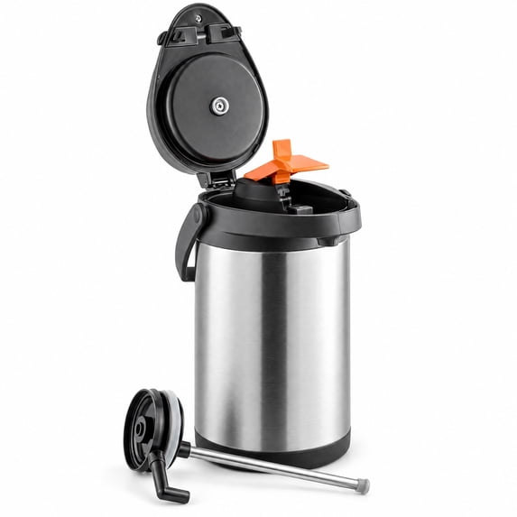 Capacity Liters Glownary 3.5 Liter Stainless Steel Airpot, Round, Silver, Lever ...