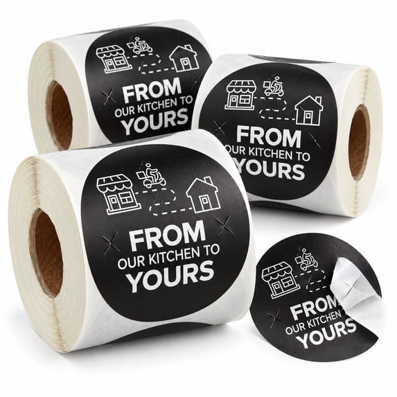 Round Warning Label Glownary 3 Inch Round Black Paper Tamper Evident Label, From Our ...