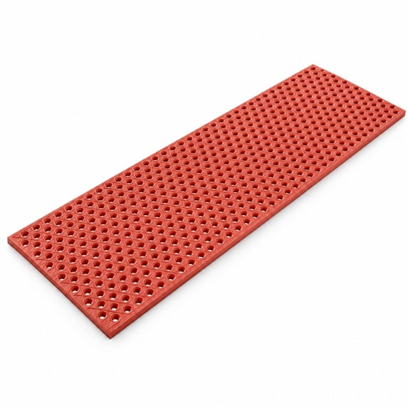 Glownary 3 x 10 Foot Red Rubber Anti-Fatigue Diamond Floor Mat ...
