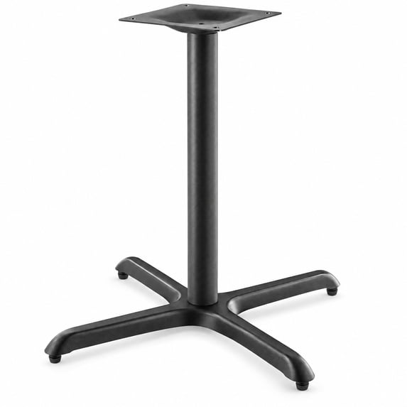 Glownary 33 Inch Steel Cross Table Base, Counter Height, Black, Self ...