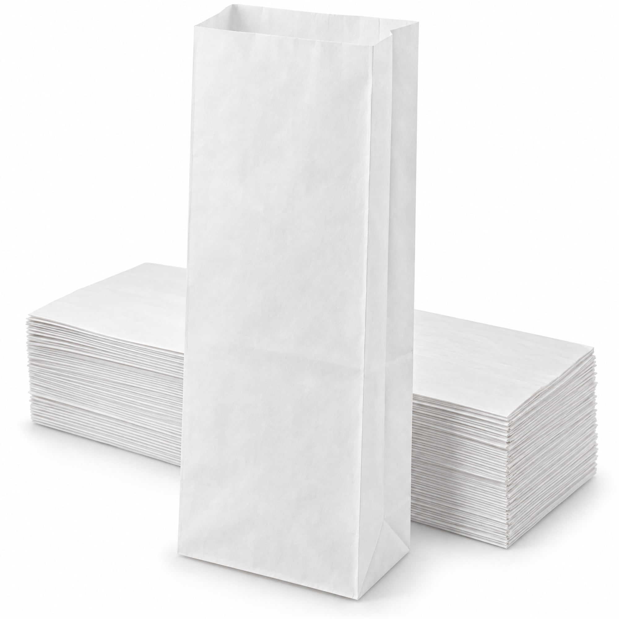Glownary 5.25 Inch White Paper Bread Bag, 20 Inch Height, 1,000 Count ...