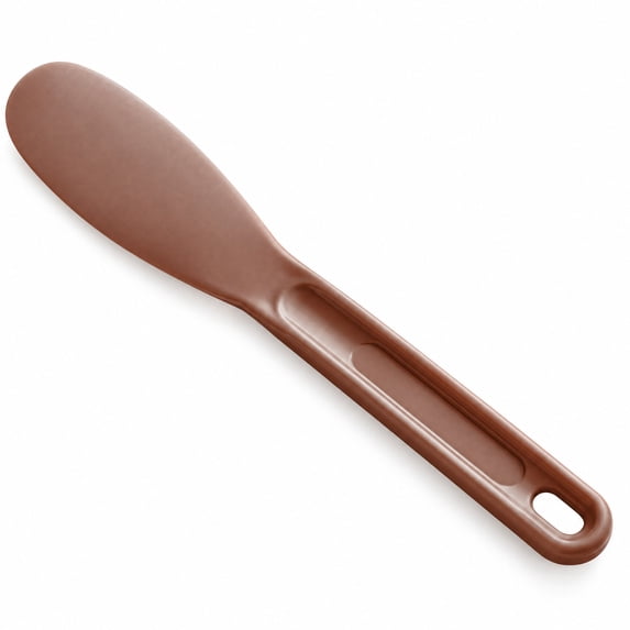 Glownary 7.75 Inch Polypropylene Sandwich Spreader, Smooth Edge, Brown ...