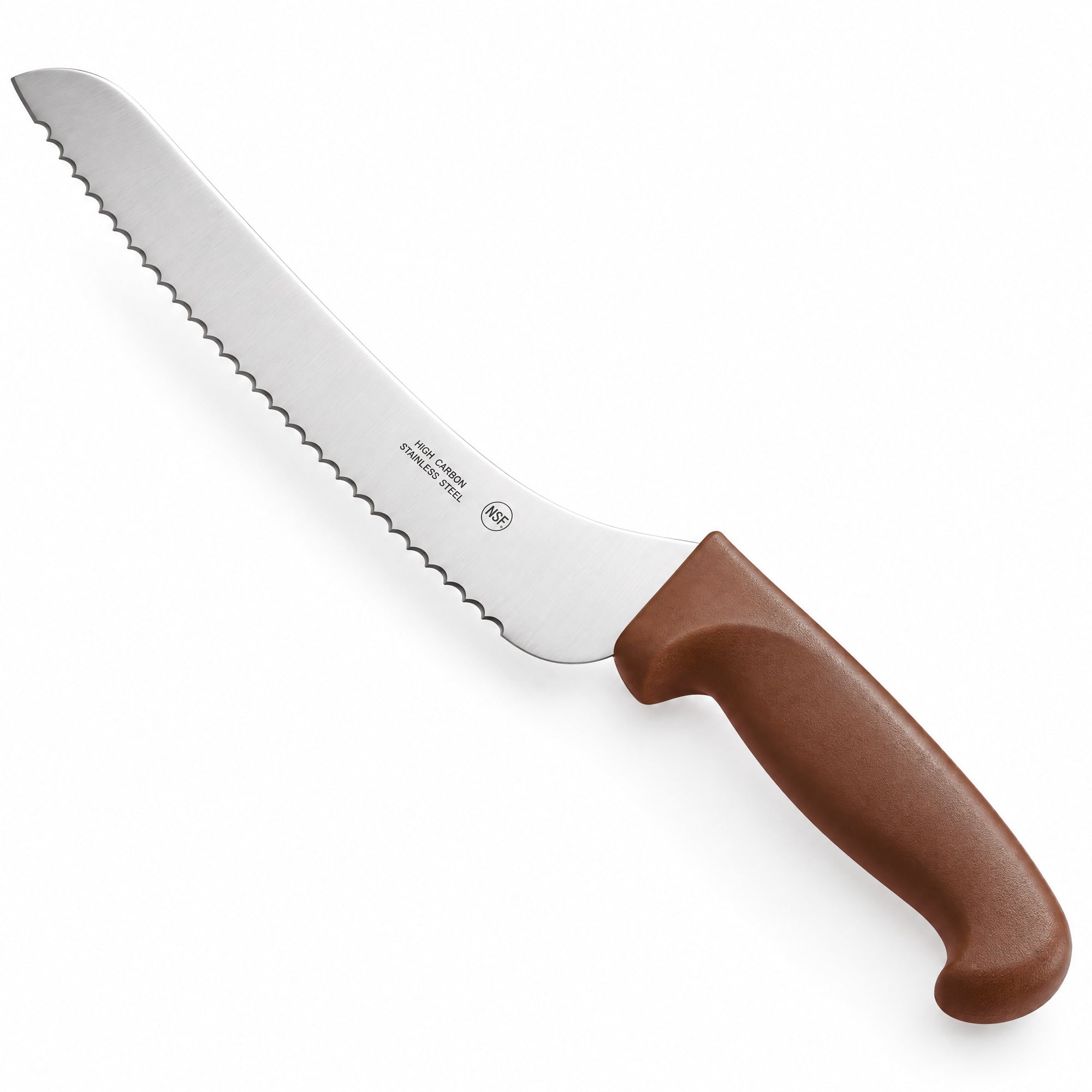 Glownary 9 Inch Offset Serrated Bread Knife, High Carbon Stainless ...
