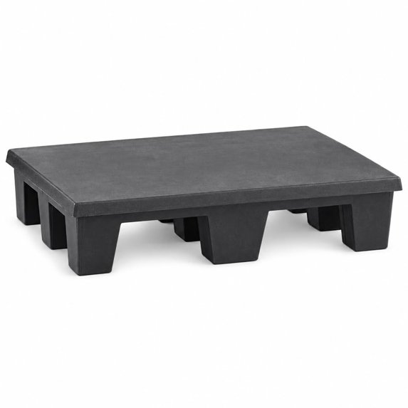 Glownary Black Plastic Dunnage Storage Shelf, Heavy-Duty Side Stack ...